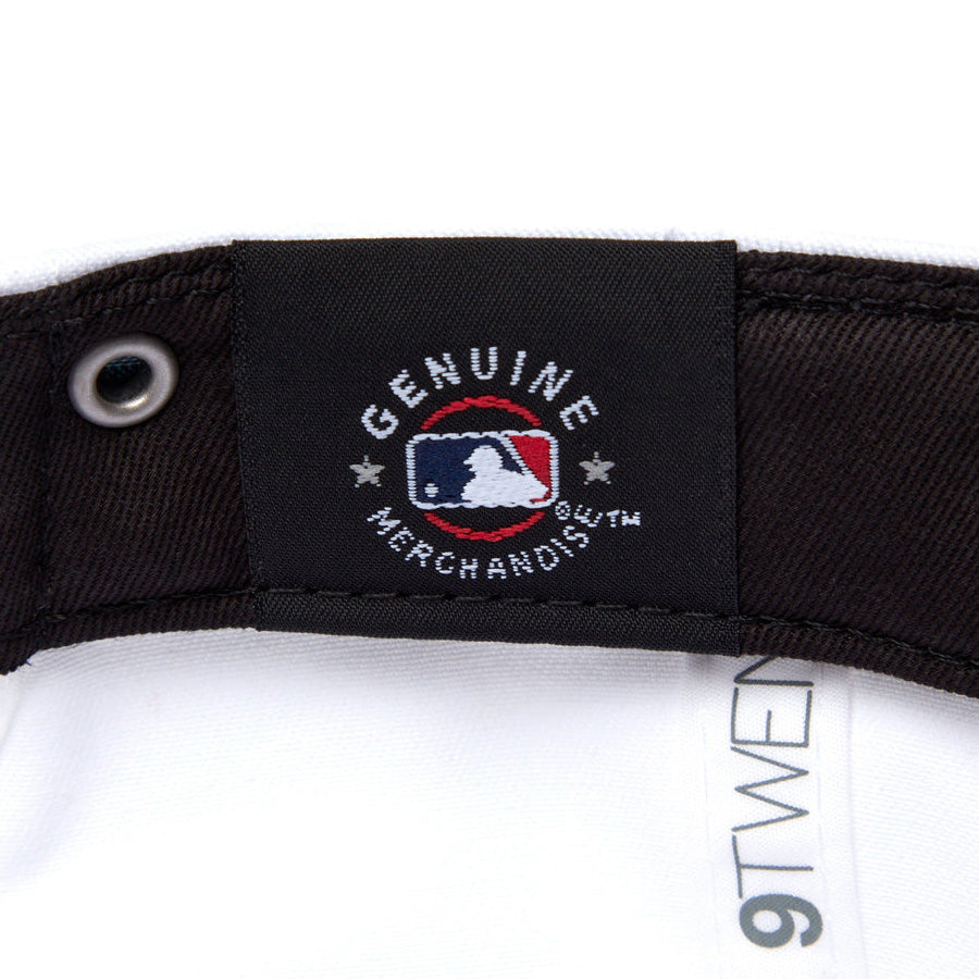 9TWENTY MLB Patchwork ロサンゼルス・ドジャース クロームホワイト マドラスチェックバイザー