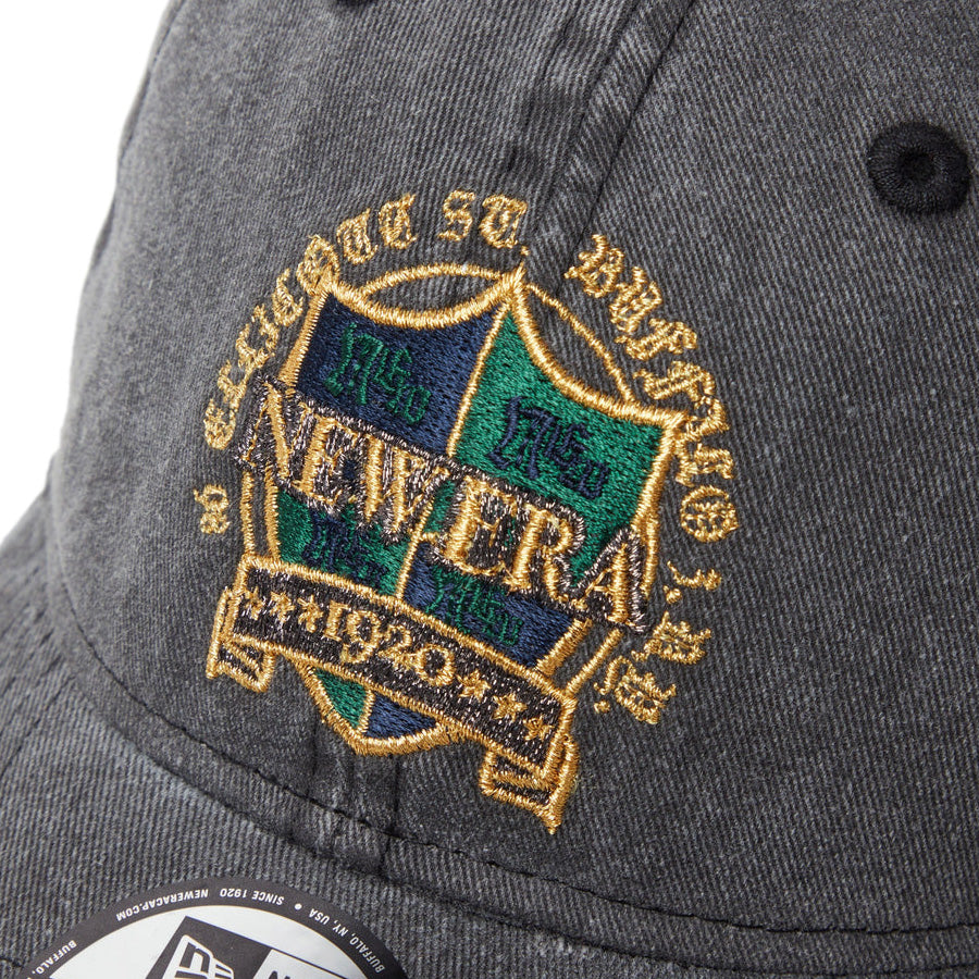 9TWENTY Emblem Logo アシッドウォッシュ ブラック
