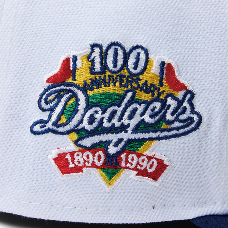 59FIFTY A-Frame Dodgers Pack ロサンゼルス・ドジャース ホワイト ダークロイヤルバイザー