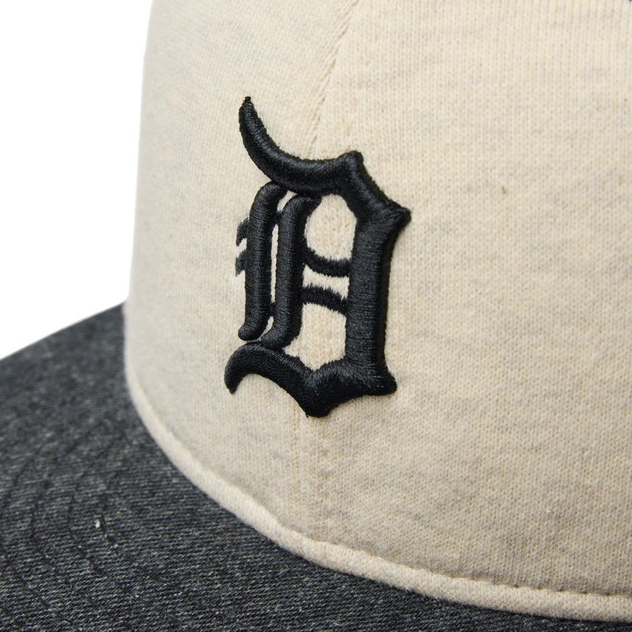 59FIFTY MLB Oatmeal Heather デトロイト・タイガース オートミール ブラックバイザー