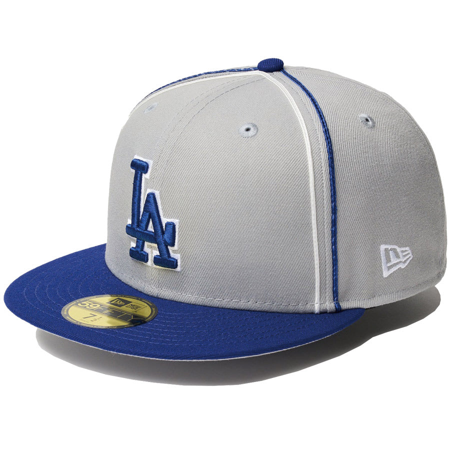 59FIFTY MLB Taping ロサンゼルス・ドジャース グレー ダークロイヤルバイザー