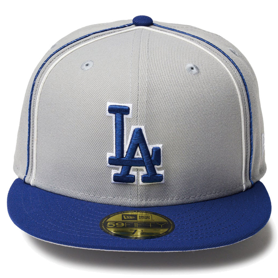 59FIFTY MLB Taping ロサンゼルス・ドジャース グレー ダークロイヤルバイザー