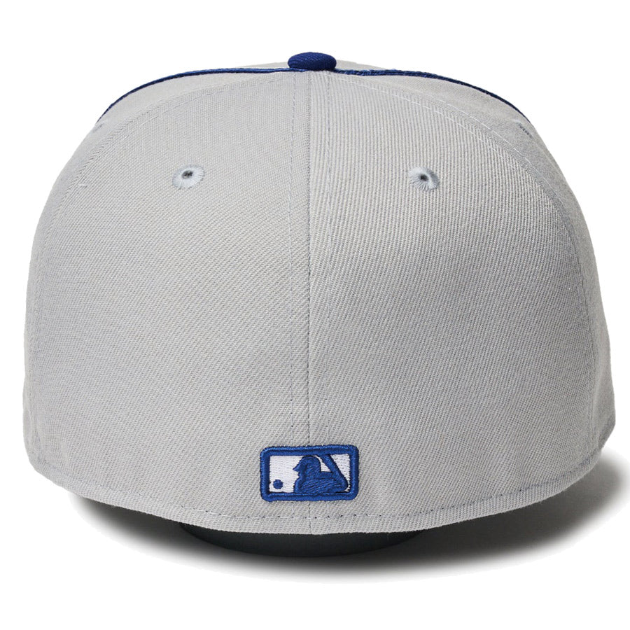 59FIFTY MLB Taping ロサンゼルス・ドジャース グレー ダークロイヤルバイザー