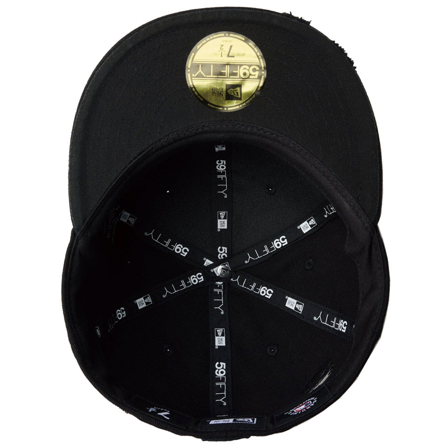 59FIFTY Damaged Series ロサンゼルス・ドジャース ブラック