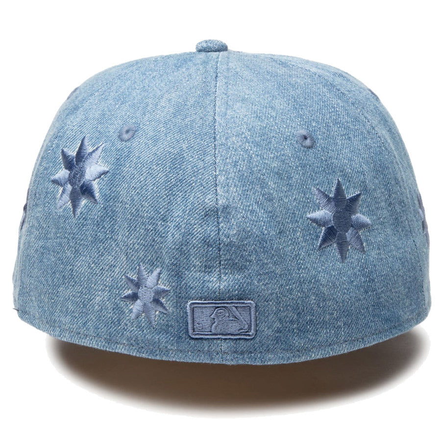 59FIFTY Flower Embroidery ロサンゼルス・ドジャース ウォッシュドデニム
