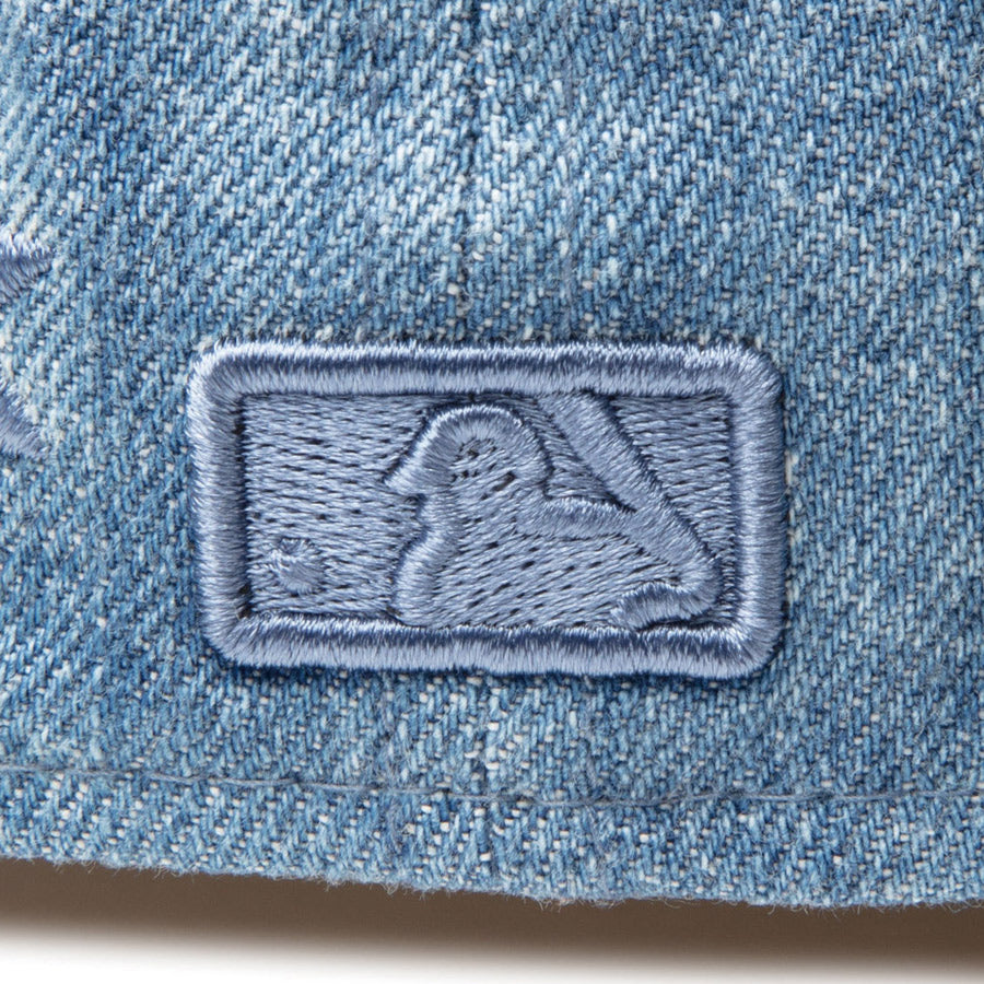 59FIFTY Flower Embroidery ロサンゼルス・ドジャース ウォッシュドデニム