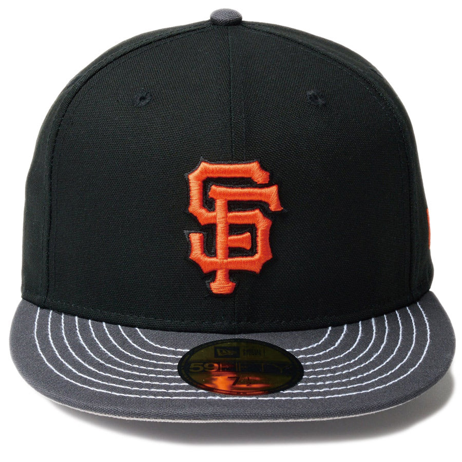 59FIFTY Duck Canvas サンフランシスコ・ジャイアンツ ブラック グラファイトバイザー