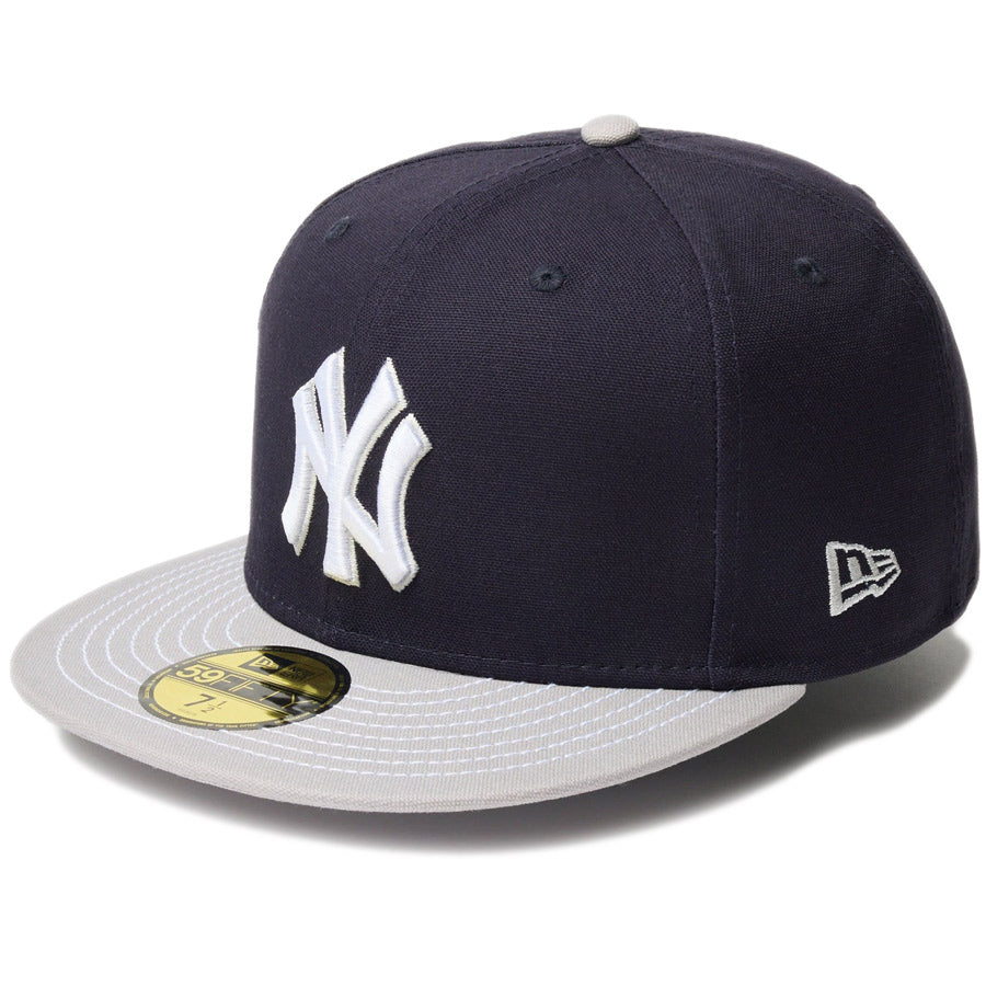 59FIFTY Duck Canvas ニューヨーク・ヤンキース ネイビー グレーバイザー