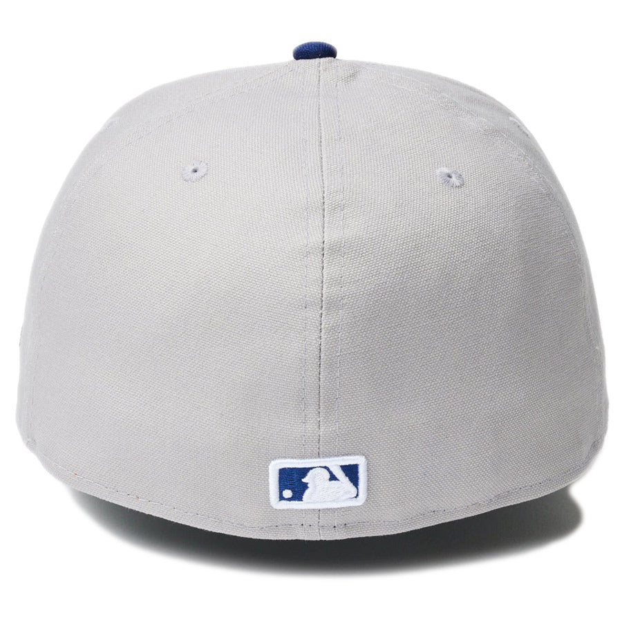 59FIFTY Duck Canvas ロサンゼルス・ドジャース グレー ダークロイヤルバイザー