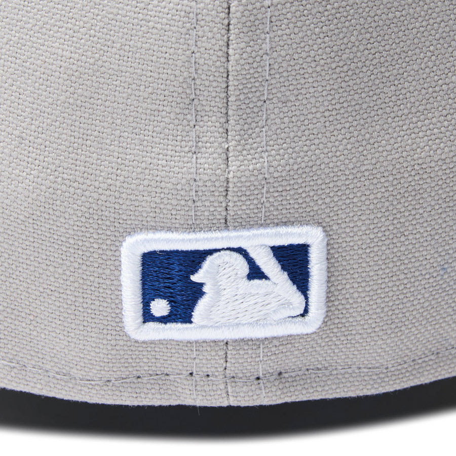59FIFTY Duck Canvas ロサンゼルス・ドジャース グレー ダークロイヤルバイザー