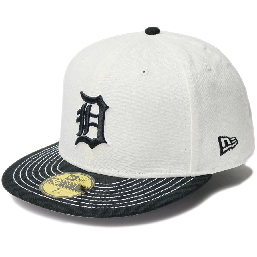 59FIFTY Duck Canvas デトロイト・タイガース アイボリー ブラックバイザー