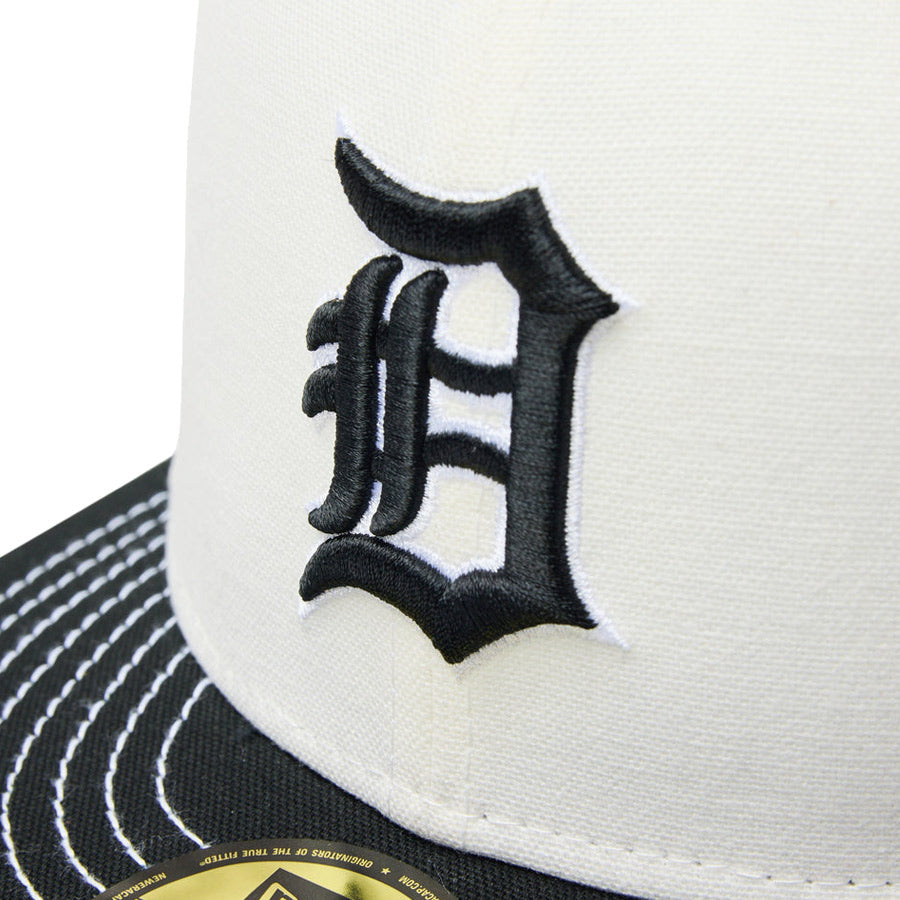 59FIFTY Duck Canvas デトロイト・タイガース アイボリー ブラックバイザー