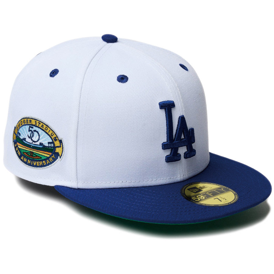 59FIFTY Dodgers Pack ロサンゼルス・ドジャース ホワイト ダークロイヤルバイザー
