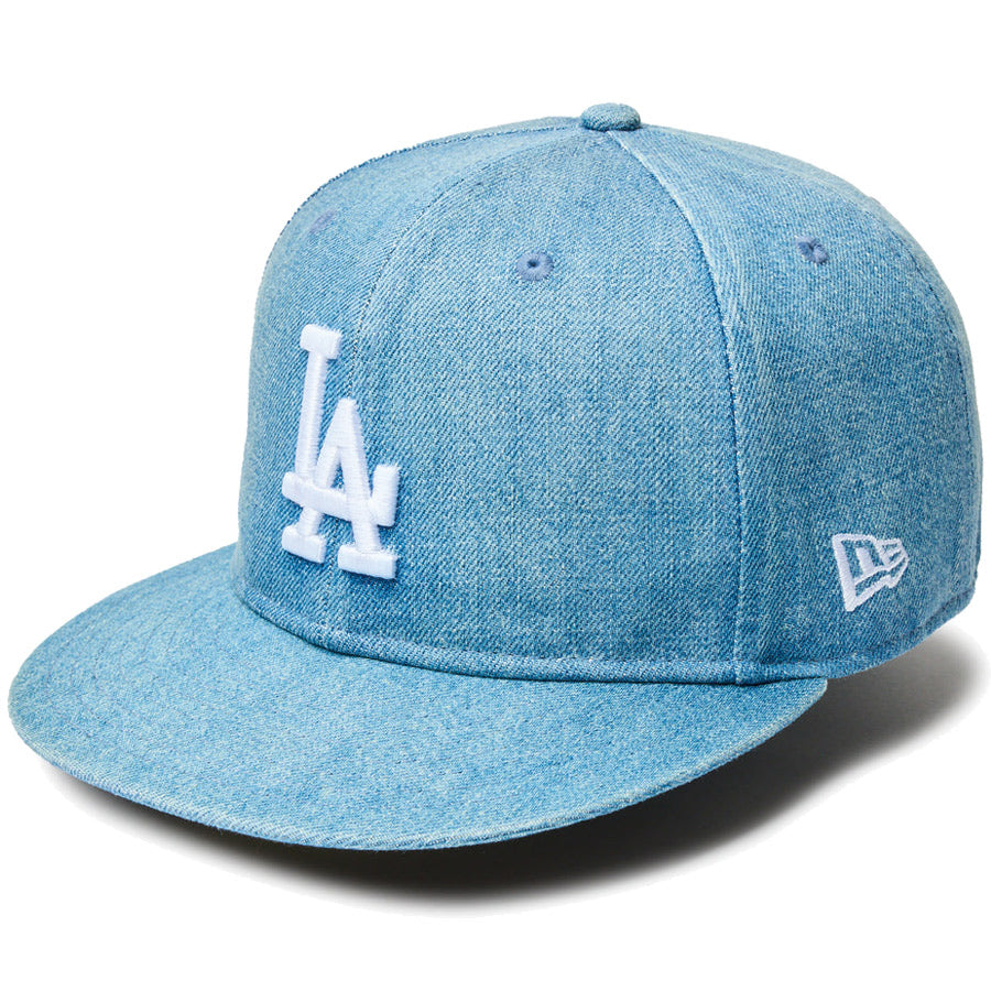 59FIFTY Denim ロサンゼルス・ドジャース ワールドシリーズサイドパッチ ウォッシュドデニム
