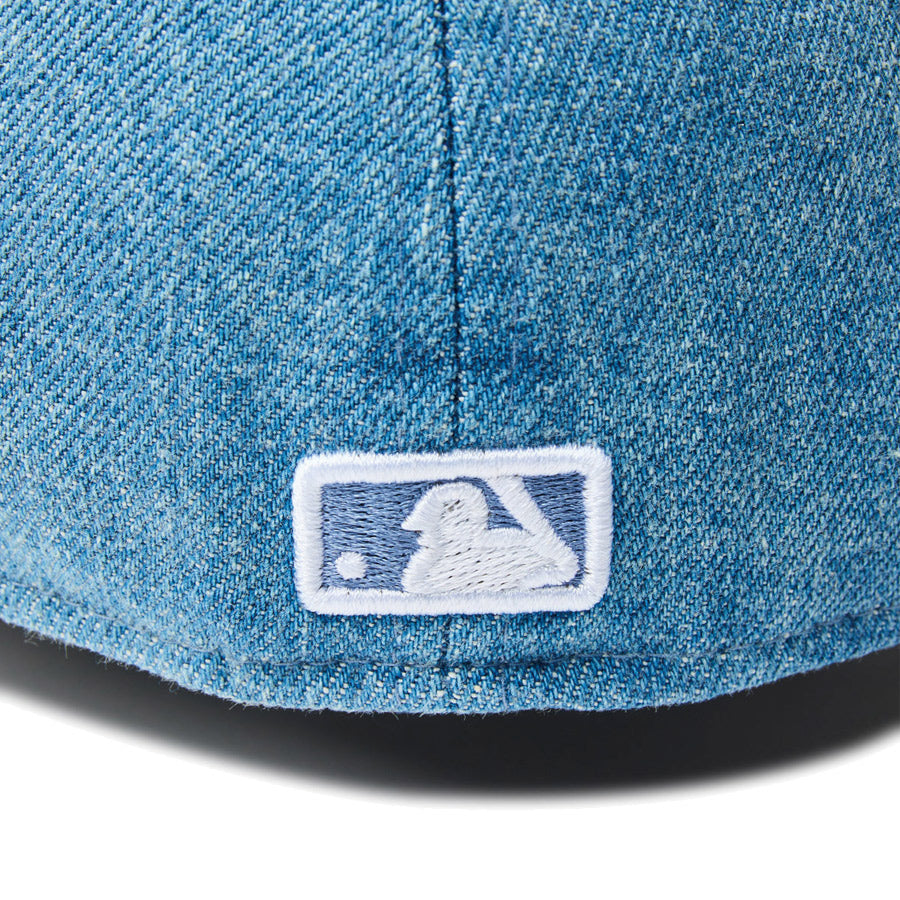 59FIFTY Denim ロサンゼルス・ドジャース ワールドシリーズサイドパッチ ウォッシュドデニム