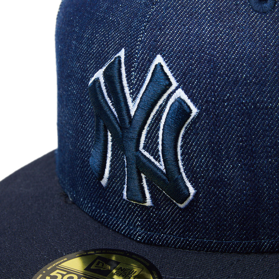59FIFTY MLB Denim 2-Tone ニューヨーク・ヤンキース インディゴデニム ネイビーバイザー