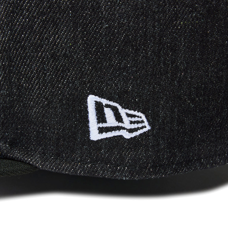 59FIFTY MLB Denim 2-Tone シカゴ・ホワイトソックス ブラックデニム ブラックバイザー