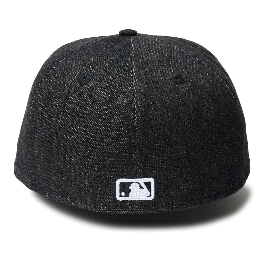 59FIFTY MLB Denim 2-Tone シカゴ・ホワイトソックス ブラックデニム ブラックバイザー