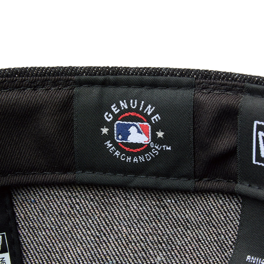 59FIFTY MLB Denim 2-Tone シカゴ・ホワイトソックス ブラックデニム ブラックバイザー