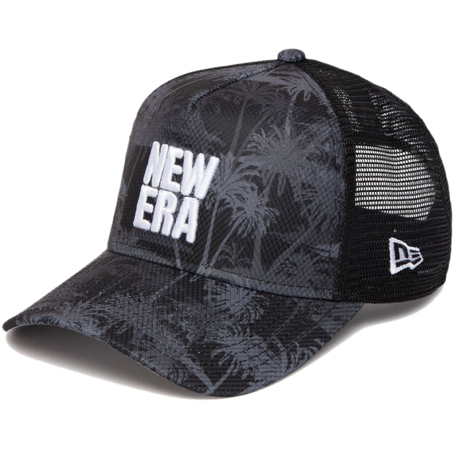 9FORTY A-Frame Palm Tree Camo スクエアニューエラ ブラックカモ | ゴルフ