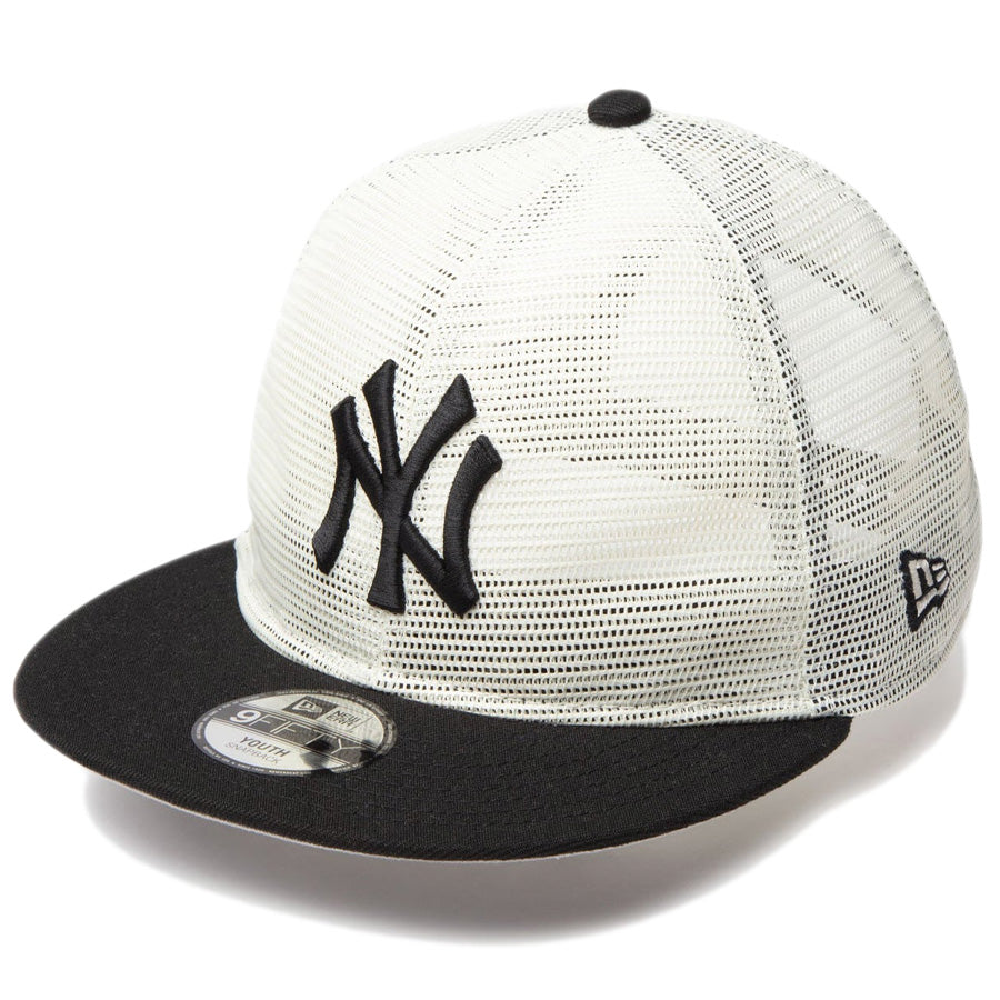 Youth 9FIFTY トラッカー All Mesh ニューヨーク・ヤンキース クローム ブラックバイザー