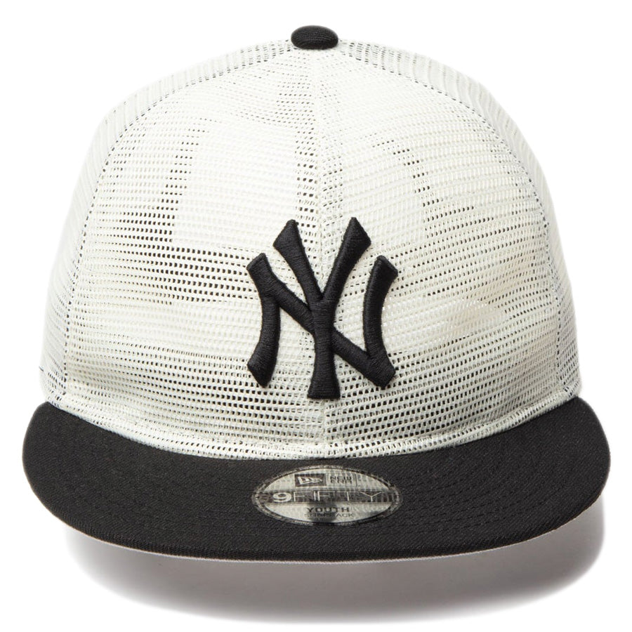 Youth 9FIFTY トラッカー All Mesh ニューヨーク・ヤンキース クローム ブラックバイザー