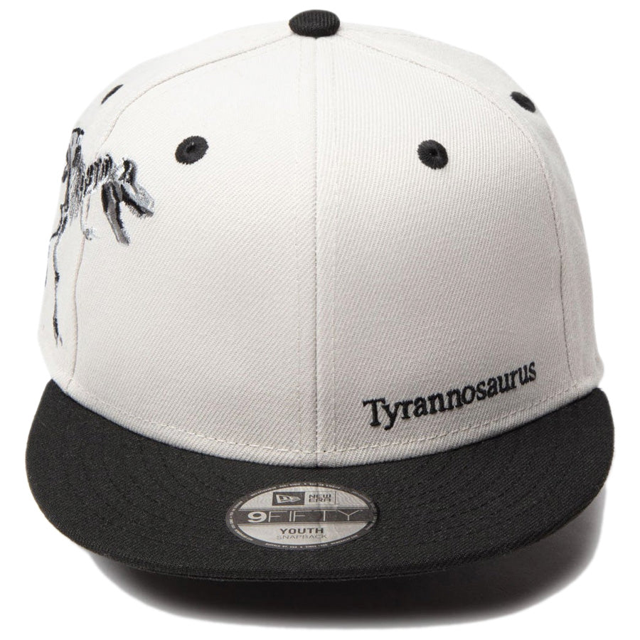 Youth 9FIFTY Dinosaur ティラノサウルス クロームホワイト ブラックバイザー