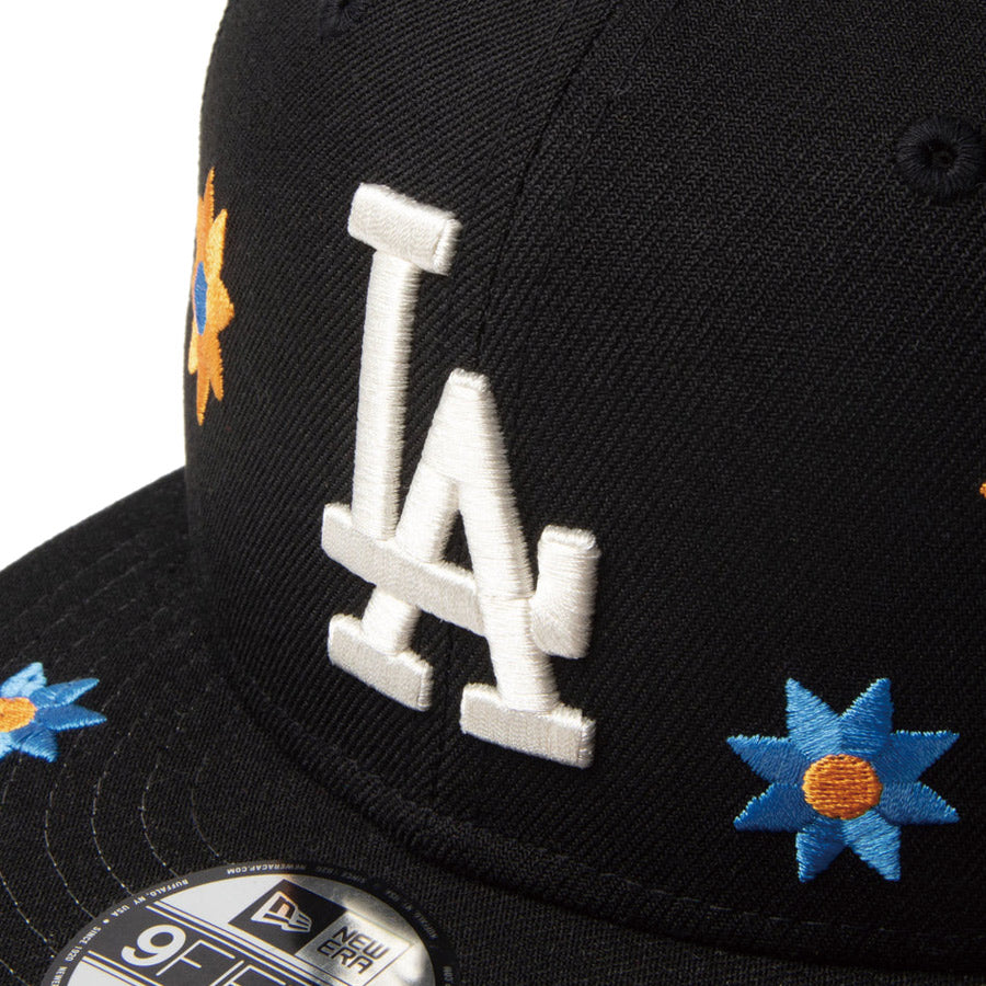 Youth 9FIFTY Flower Embroidery ロサンゼルス・ドジャース ブラック