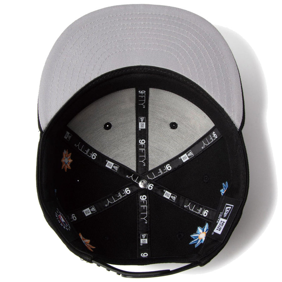 Youth 9FIFTY Flower Embroidery ロサンゼルス・ドジャース ブラック