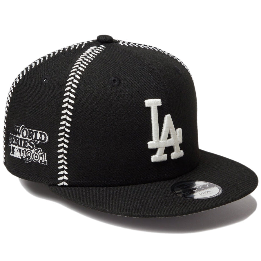 Youth 9FIFTY MLB Ball Stitch ロサンゼルス・ドジャース ブラック