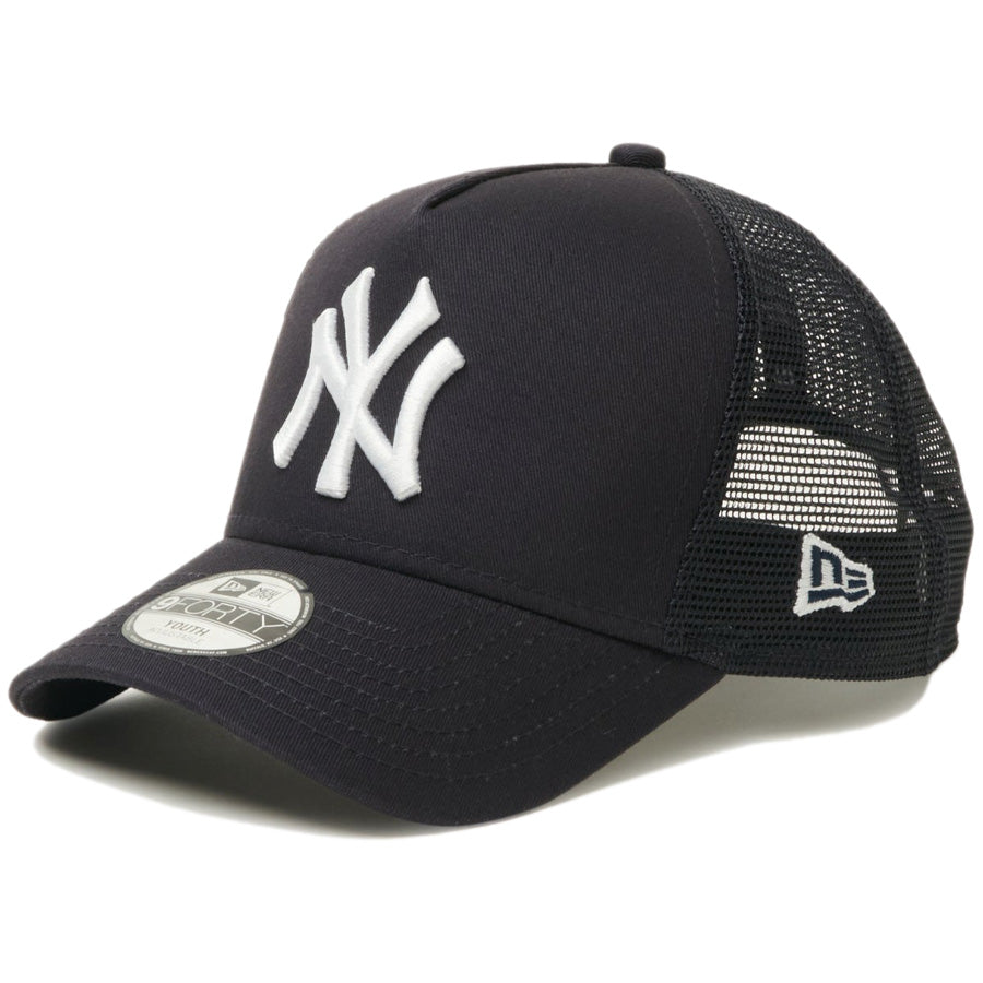Youth 9FORTY A-Frame トラッカー MLB Trucker Cap ニューヨーク・ヤンキース ネイビー