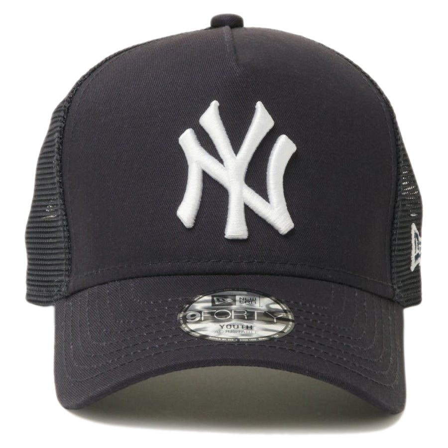 Youth 9FORTY A-Frame トラッカー MLB Trucker Cap ニューヨーク・ヤンキース ネイビー