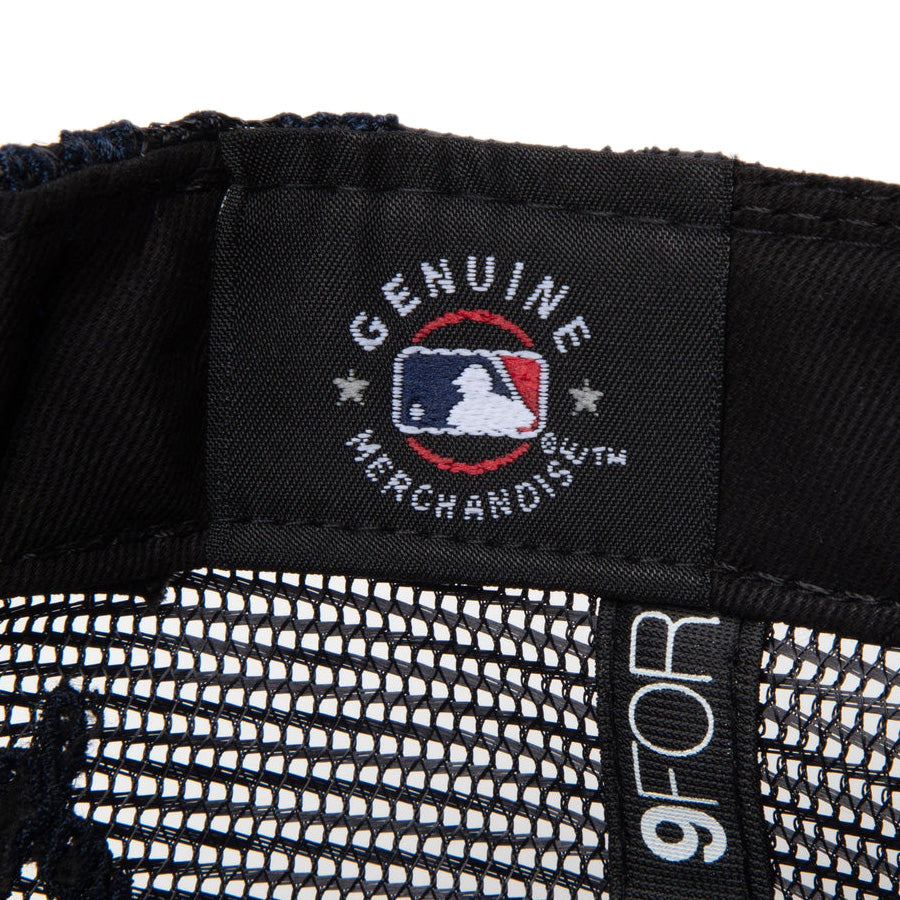 Youth 9FORTY A-Frame トラッカー MLB Mesh Embroidery ニューヨーク・ヤンキース ホワイト/ネイビー