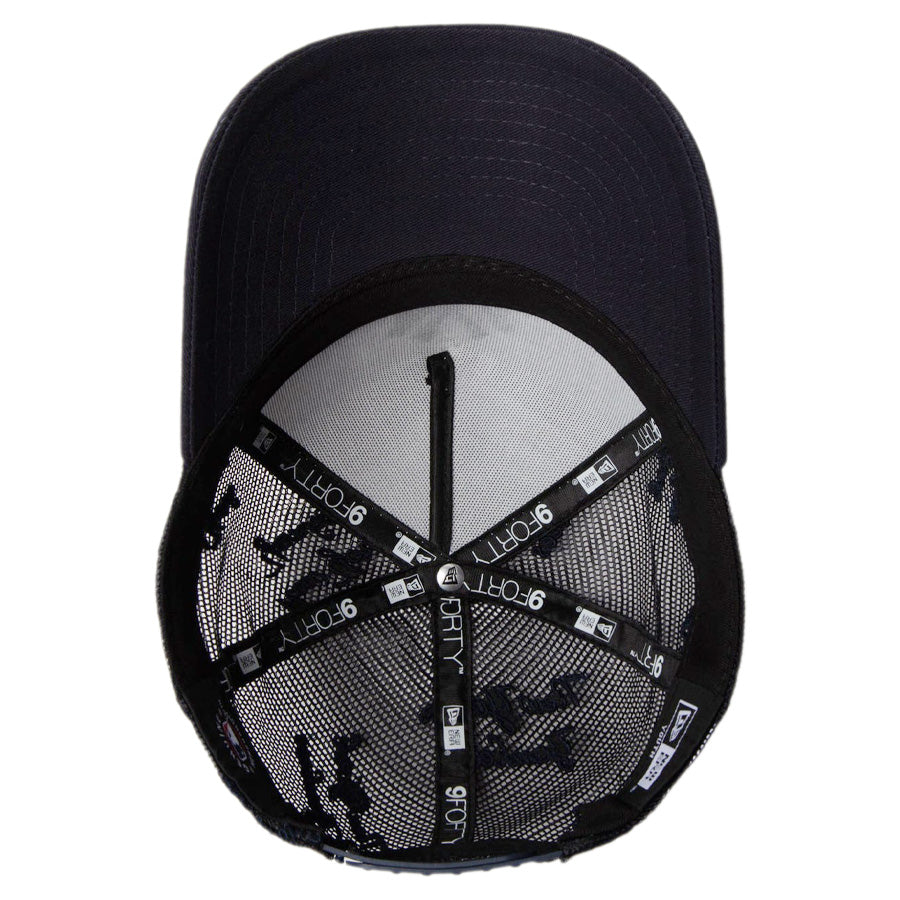 Youth 9FORTY A-Frame トラッカー MLB Mesh Embroidery ニューヨーク・ヤンキース ホワイト/ネイビー