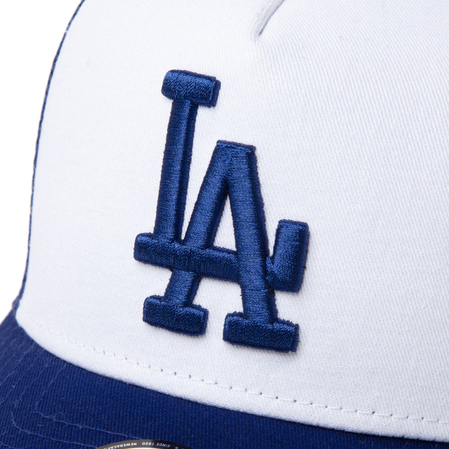 Youth 9FORTY A-Frame トラッカー MLB Mesh Embroidery ロサンゼルス・ドジャース ホワイト/ダークロイヤル