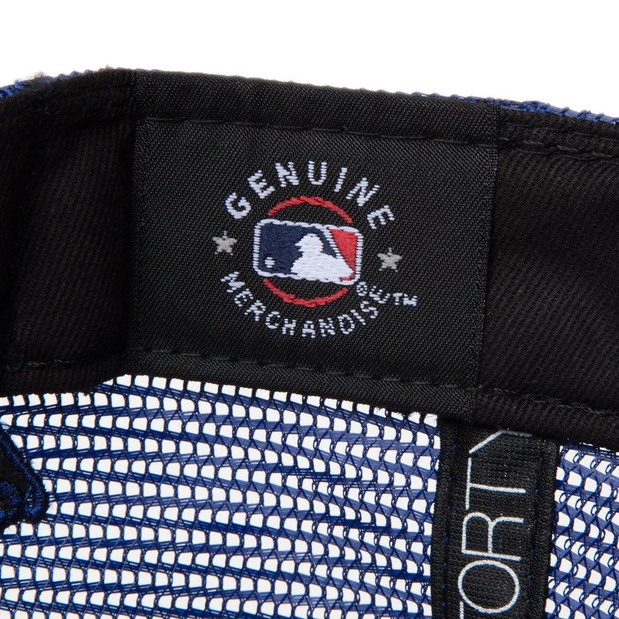 Youth 9FORTY A-Frame トラッカー MLB Mesh Embroidery ロサンゼルス・ドジャース ホワイト/ダークロイヤル