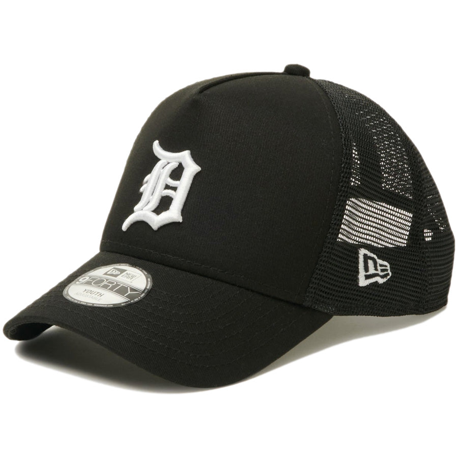 トラッカーキャップ★ニューエラ★デトロイト・タイガース BLACK ニューエラ キャップ NEW ERA KIDS キッズ ユース Youth 9FORTY