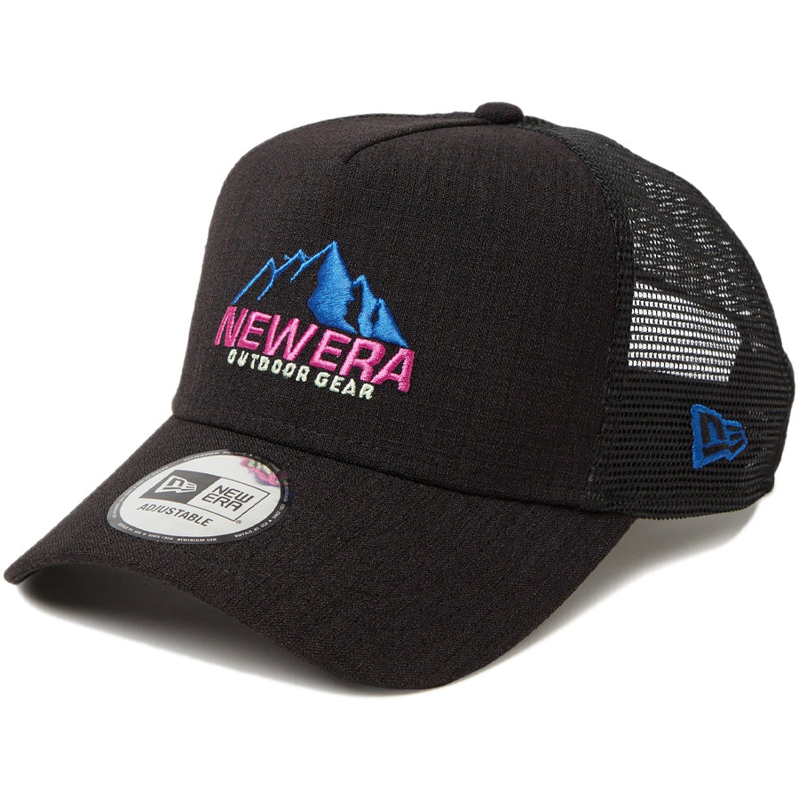 9FORTY A-Frame トラッカー Mountain Logo Reflax ブラック | アウトドア
