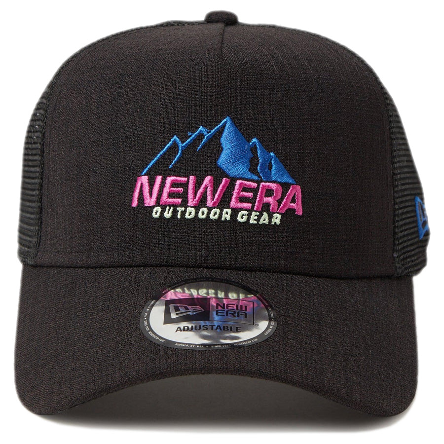 9FORTY A-Frame トラッカー Mountain Logo Reflax ブラック | アウトドア
