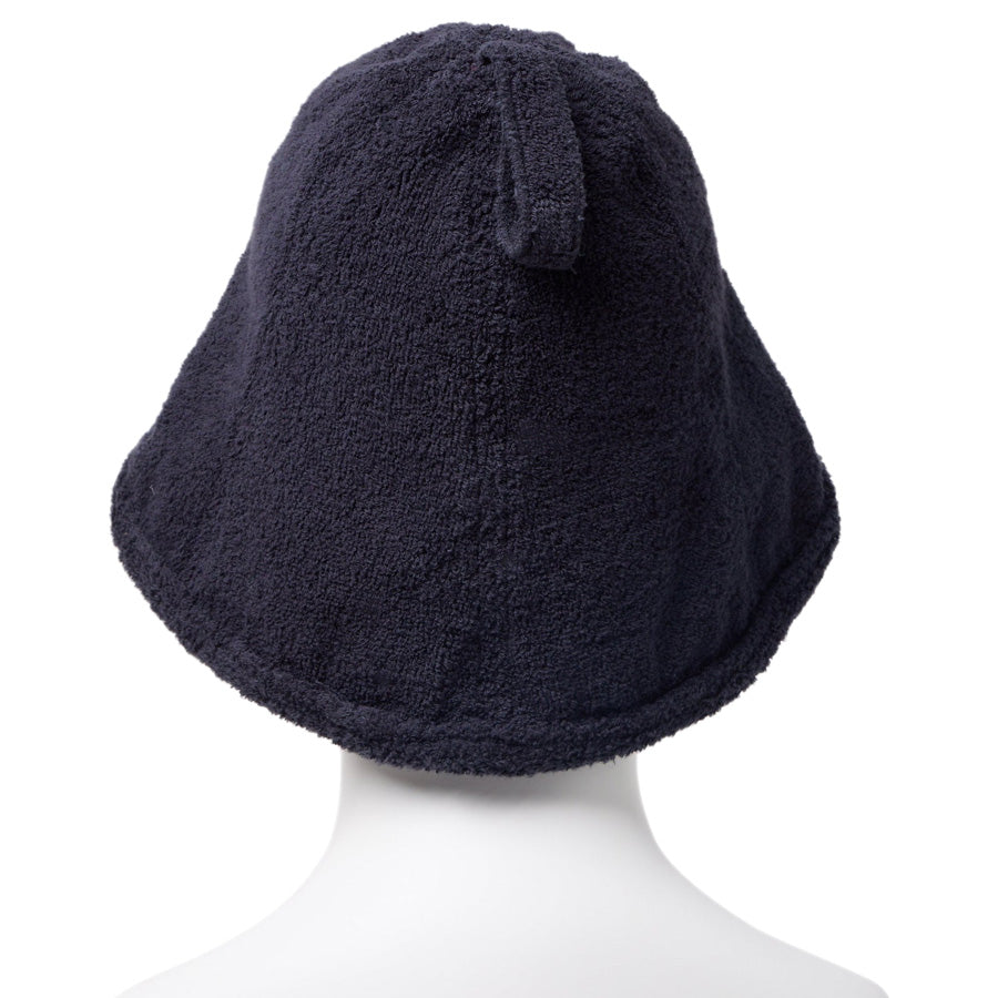 サウナハット Sauna Hat パイル ワードマークロゴ ネイビー