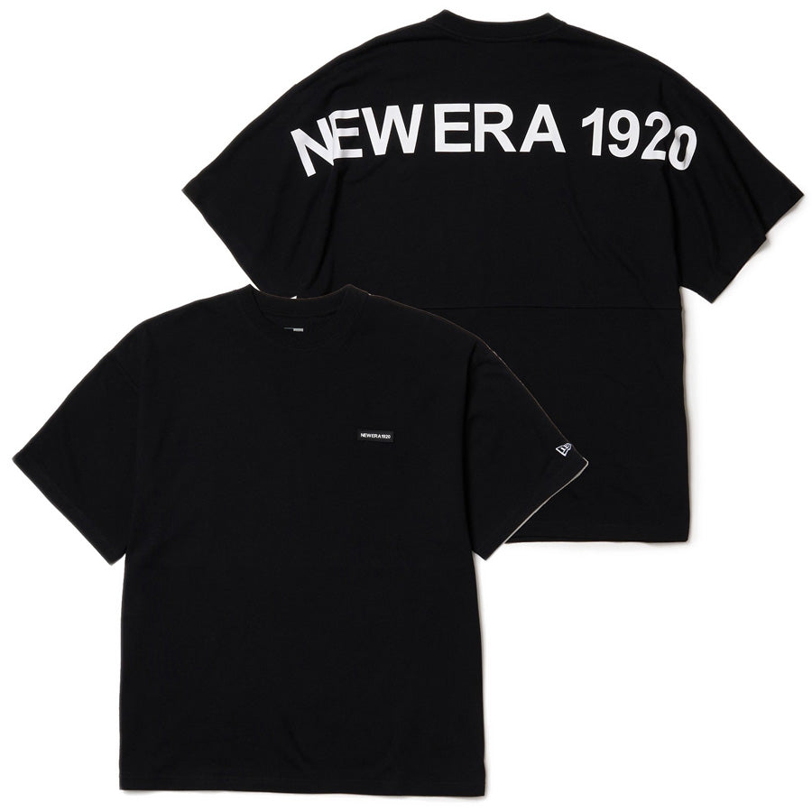 半袖 オーバーサイズド ドロップショルダー Tシャツ New Era 1920 ブラック