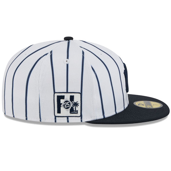 59FIFTY 2025 MLB Spring Training ニューヨーク・ヤンキース ピンストライプ ホワイト
