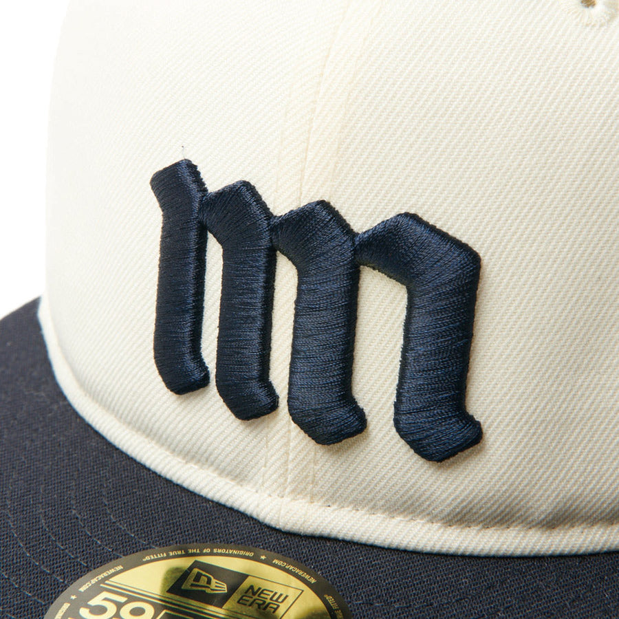 59FIFTY ソフトバックラム Powered by GORO NAKATSUGAWA(min-nano)クローム ネイビーバイザー
