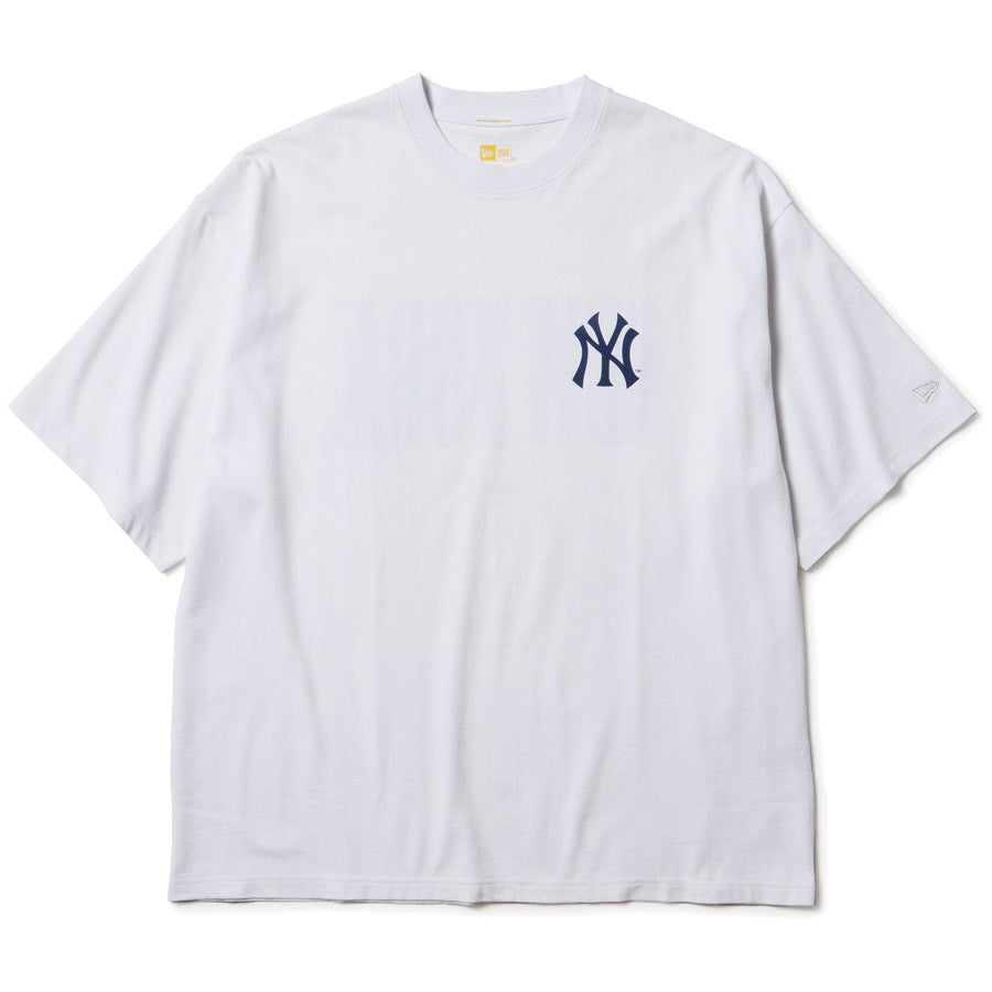 半袖 オーバーサイズド コットン Tシャツ GORO NAKATSUGAWA(min-nano)ニューヨーク・ヤンキース ホワイト