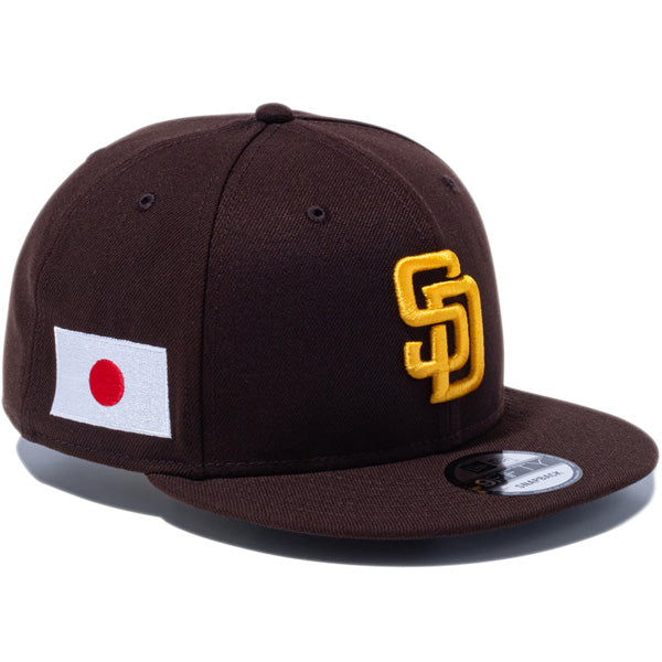 9FIFTY MLB Japan Flag サンディエゴ・パドレス バーントウッド