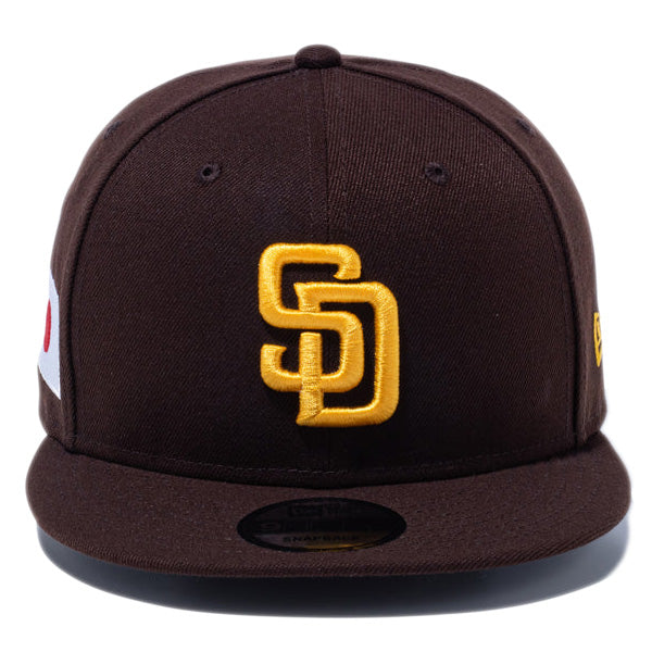 9FIFTY MLB Japan Flag サンディエゴ・パドレス バーントウッド