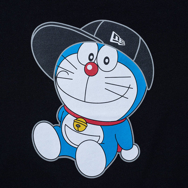 Youth 半袖 コットン Tシャツ ドラえもん キャップ ブラック