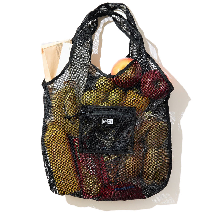 エコトートバッグ 22L パッカブル ブラックメッシュ