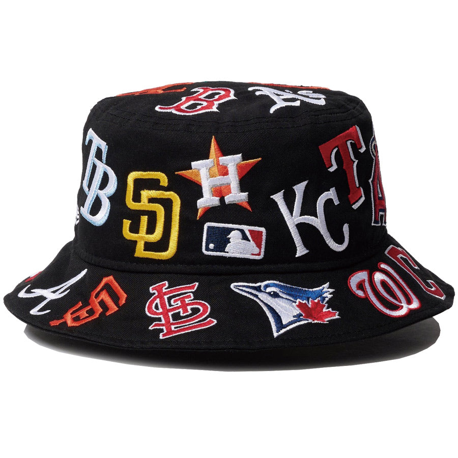 バケット01 Team Logo Allover MLB ブラック