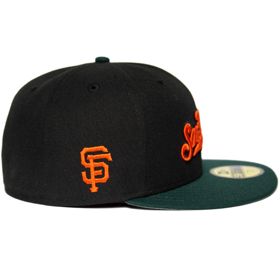 KINGS 別注 59FIFTY サンフランシスコ・ジャイアンツ ブラック ダークグリーン グレーアンダーバイザー